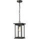 Bowton 1 Light 8.5 inch Powder Coated Black Outdoor Hanging Lantern